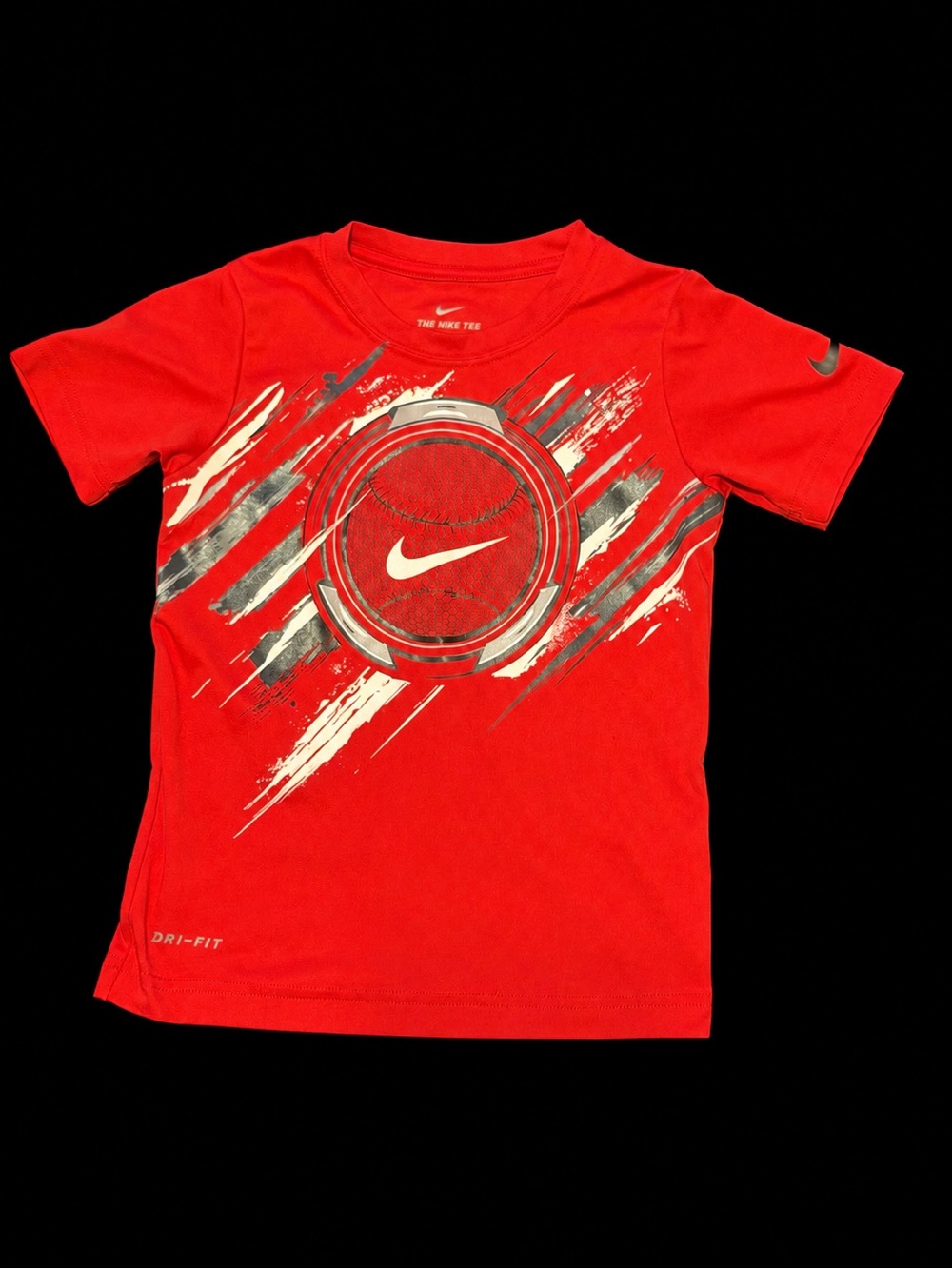 Nike Kids Red Dri-FIT Basketball Graphic Tee Size 4–5